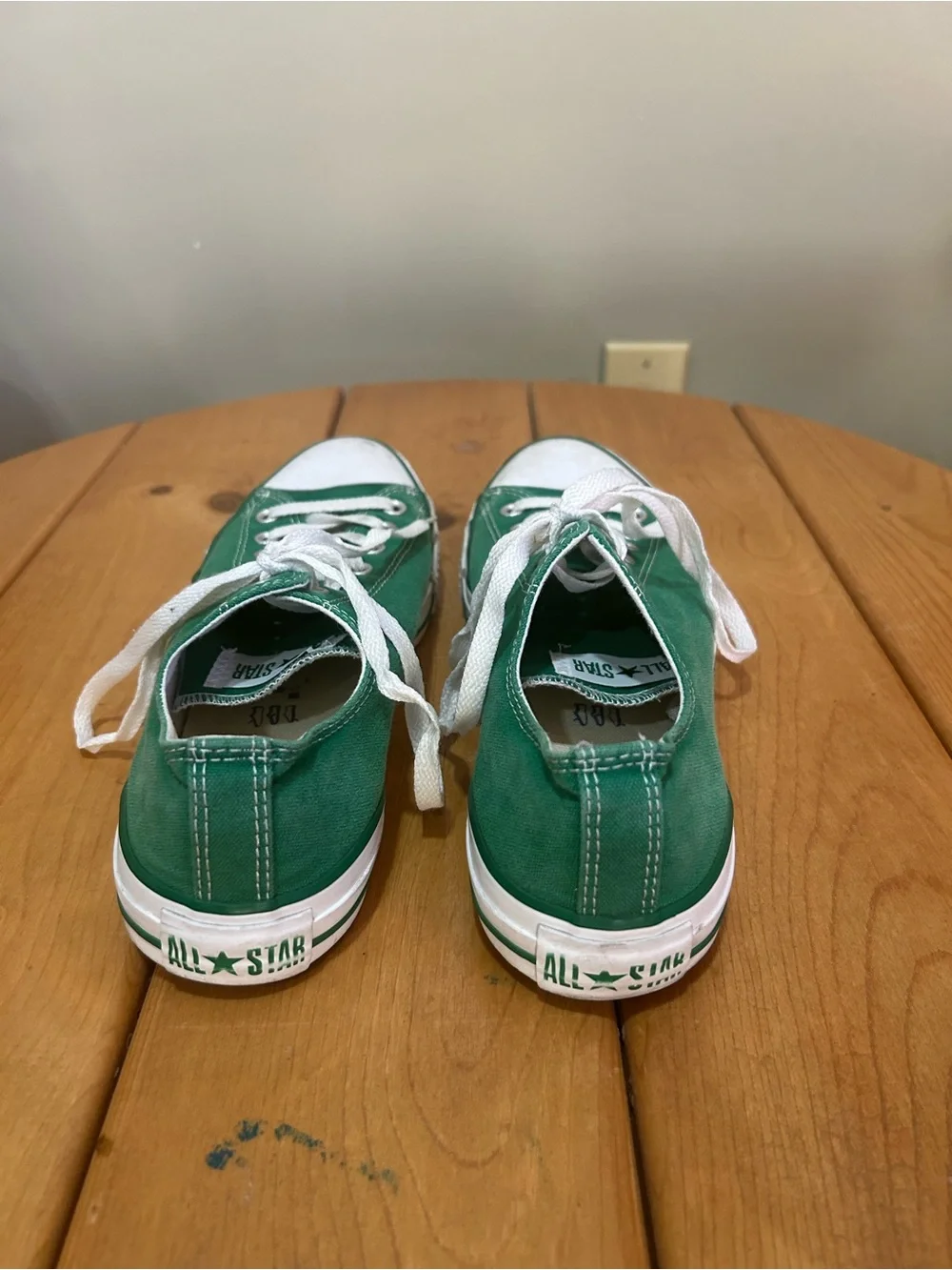 Converse Green Low Top Canvas Sneakers - Picture 3 of 5